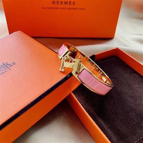 fake hermes bracelet pink|authentic hermes clic clac bracelet.